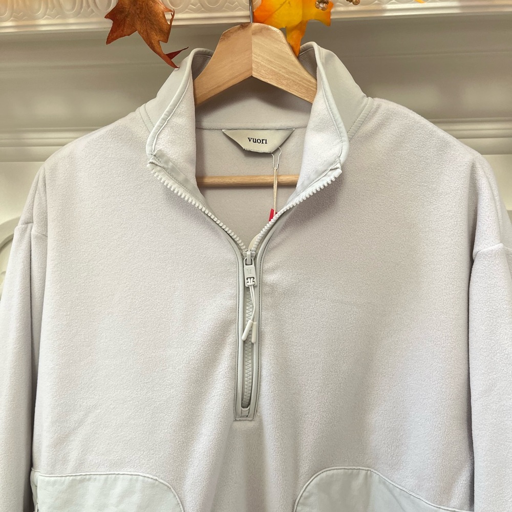 NWT | Vuori Aspen Half Zip in Salt - Picture 3 of 8